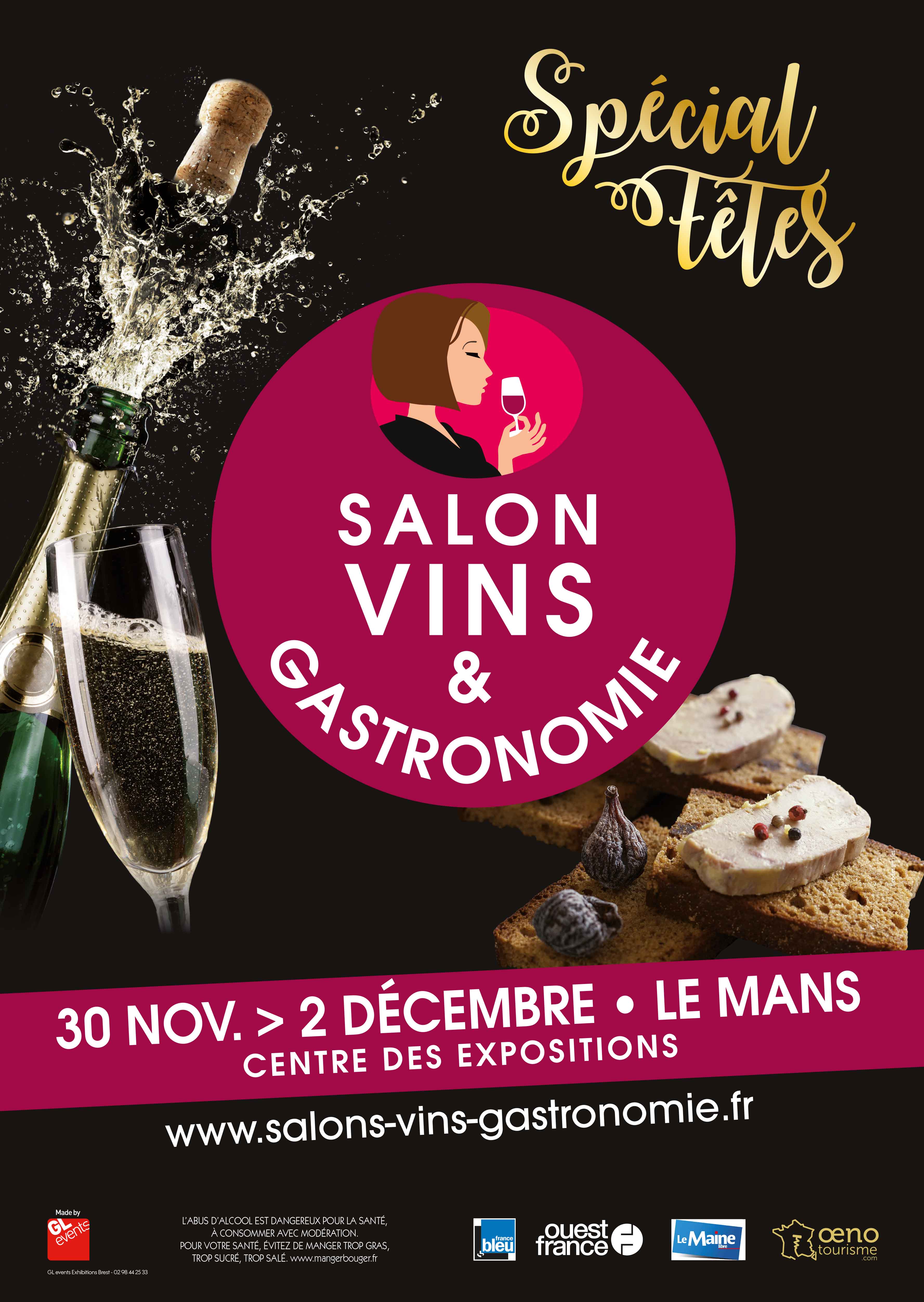 Le Salon Vins et Gastronomie du Mans: du 30 novembre au 2 décembre 2018